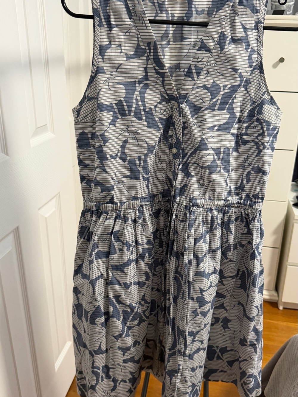 Sleeveless Blue Floral woman Dress - Gap